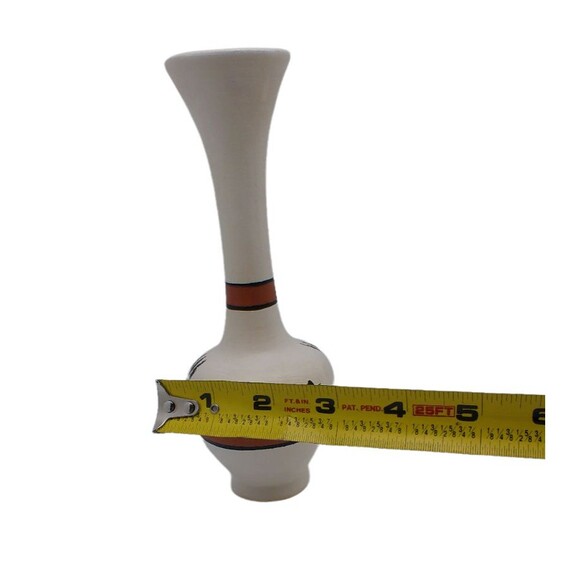 Vintage Native American Signed Kwahu Pottery Vase 7.5" Jar Roadrunner Bird - Picture 5 of 6